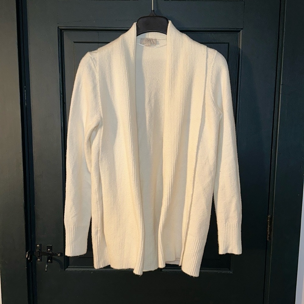 Loft cardigan sweater cream size M